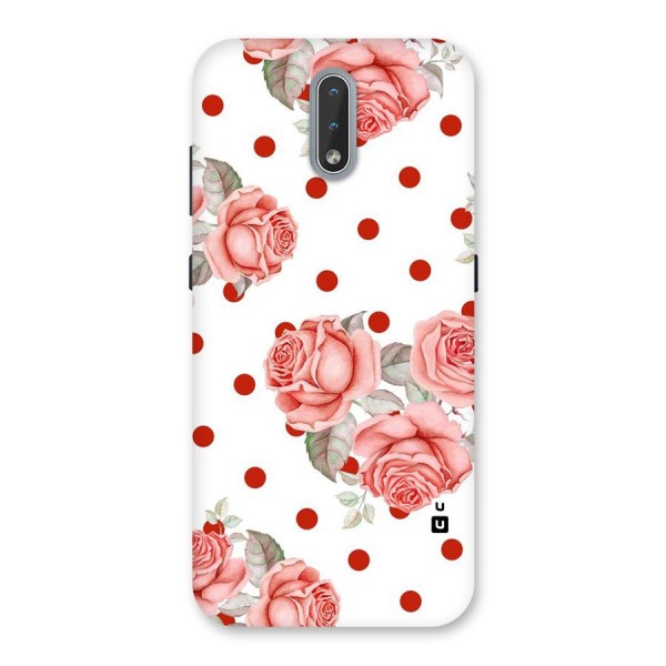 Red Peach Shade Flowers Back Case for Nokia 2.3