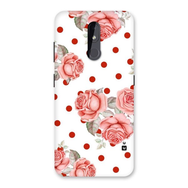 Red Peach Shade Flowers Back Case for Nokia 3.2