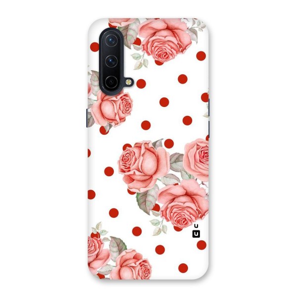 Red Peach Shade Flowers Back Case for OnePlus Nord CE 5G