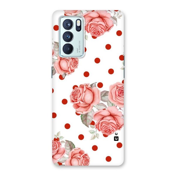 Red Peach Shade Flowers Back Case for Oppo Reno6 Pro 5G