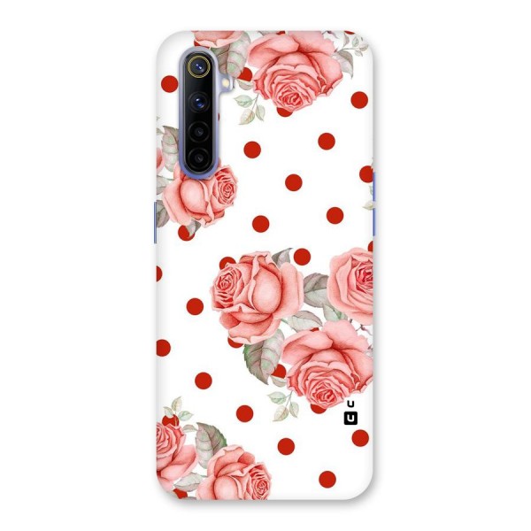 Red Peach Shade Flowers Back Case for Realme 6