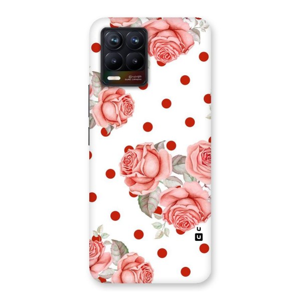 Red Peach Shade Flowers Back Case for Realme 8