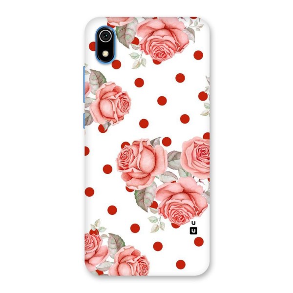 Red Peach Shade Flowers Back Case for Redmi 7A