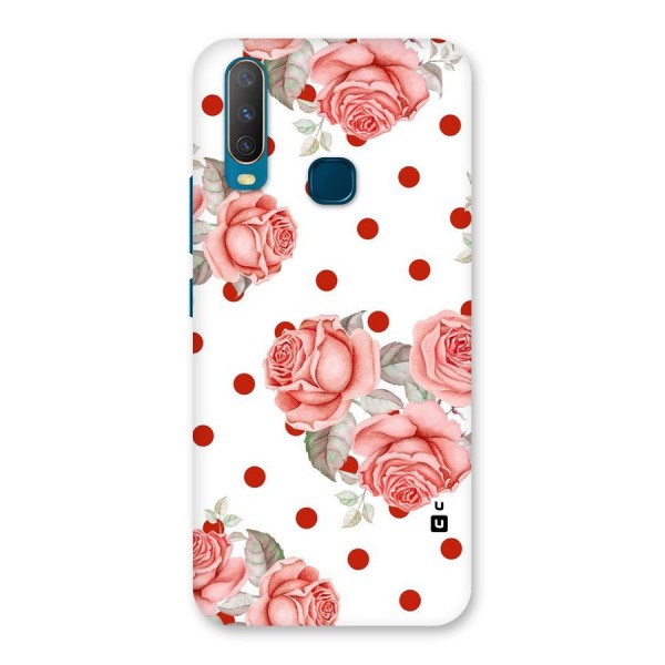 Red Peach Shade Flowers Back Case for Vivo Y12