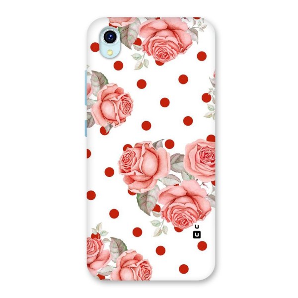 Red Peach Shade Flowers Back Case for Vivo Y1s