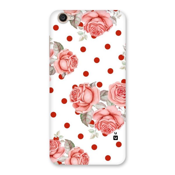 Red Peach Shade Flowers Back Case for Vivo Y55s