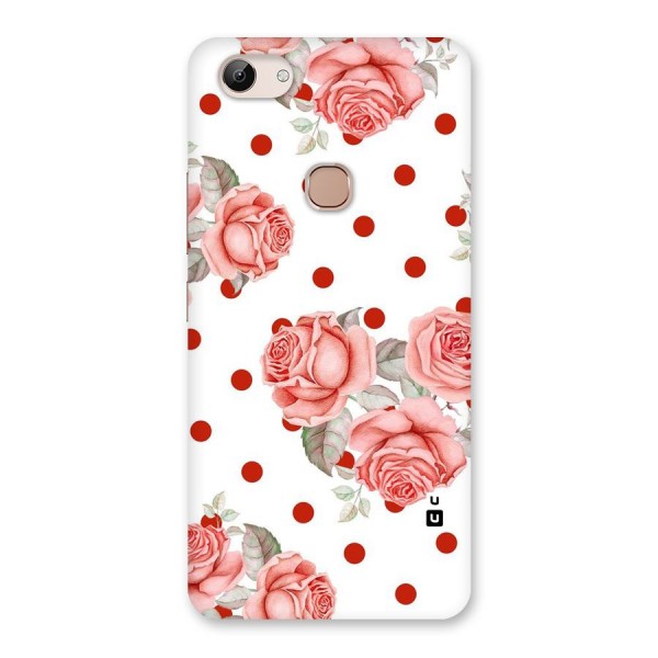 Red Peach Shade Flowers Back Case for Vivo Y83