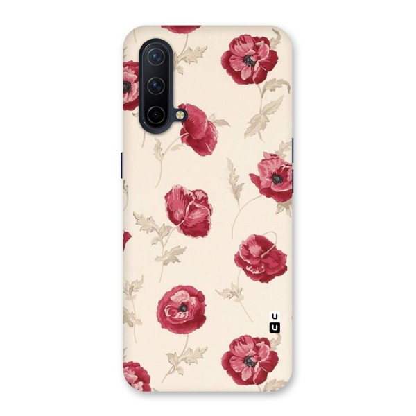 Red Rose Floral Art Back Case for OnePlus Nord CE 5G