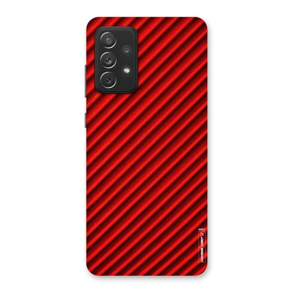 Red Rugged Stripes Back Case for Galaxy A72