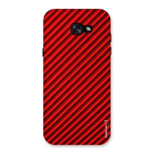 Red Rugged Stripes Back Case for Galaxy A7 (2017)