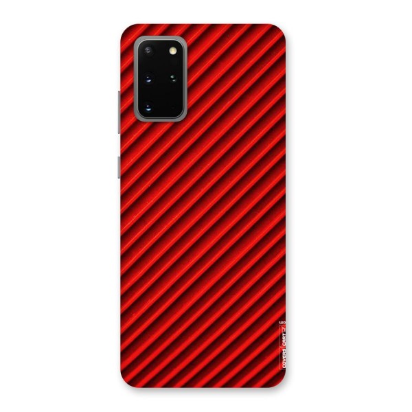 Red Rugged Stripes Back Case for Galaxy S20 Plus