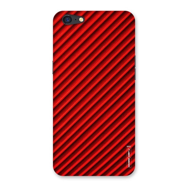 Red Rugged Stripes Back Case for Oppo A71