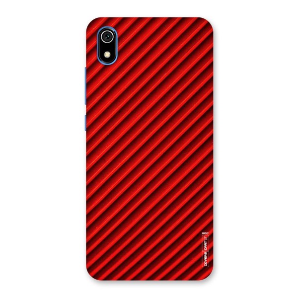 Red Rugged Stripes Back Case for Redmi 7A