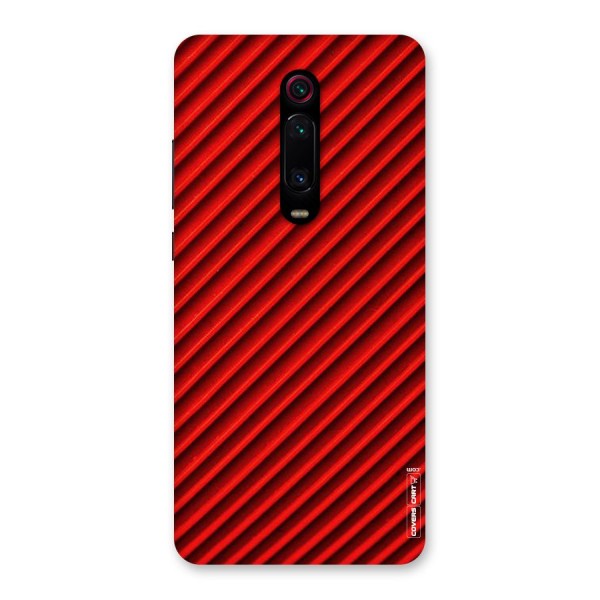 Red Rugged Stripes Back Case for Redmi K20 Pro