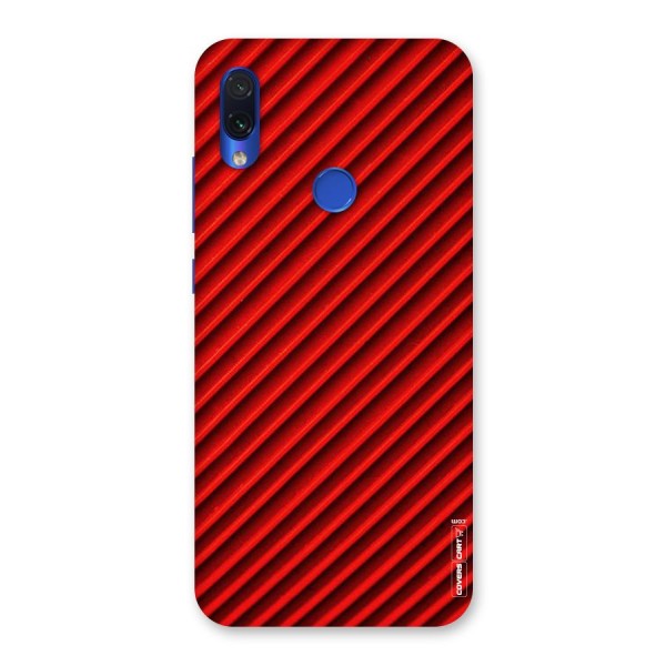 Red Rugged Stripes Back Case for Redmi Note 7