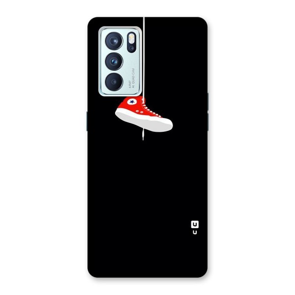 Red Shoe Hanging Back Case for Oppo Reno6 Pro 5G