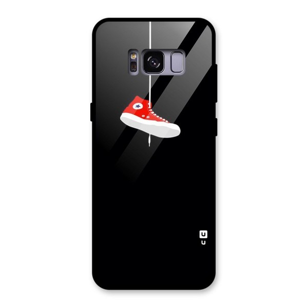 Red Shoe Hanging Glass Back Case for Galaxy S8