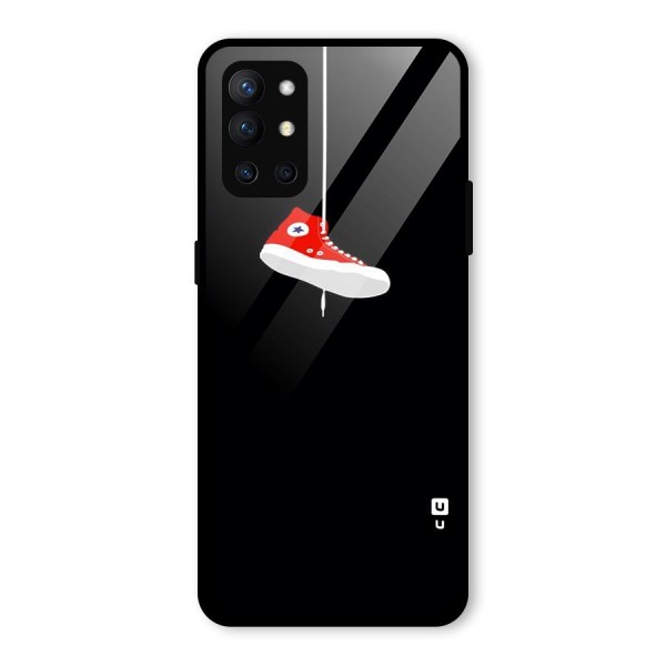 Red Shoe Hanging Glass Back Case for OnePlus 9R