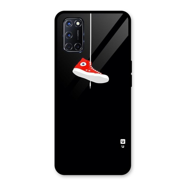 Red Shoe Hanging Glass Back Case for Oppo A52