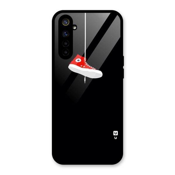 Red Shoe Hanging Glass Back Case for Realme 6