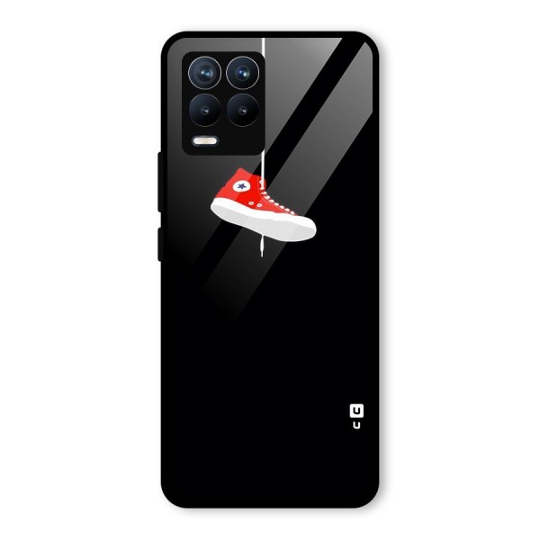 Red Shoe Hanging Glass Back Case for Realme 8