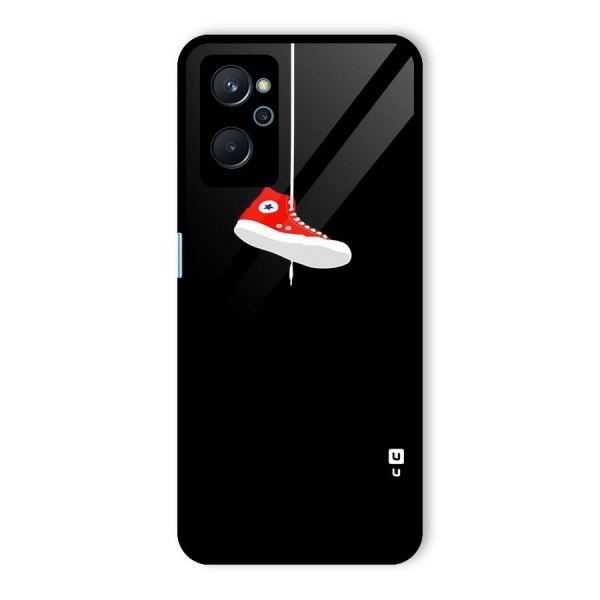 Red Shoe Hanging Glass Back Case for Realme 9i