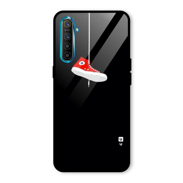 Red Shoe Hanging Glass Back Case for Realme XT