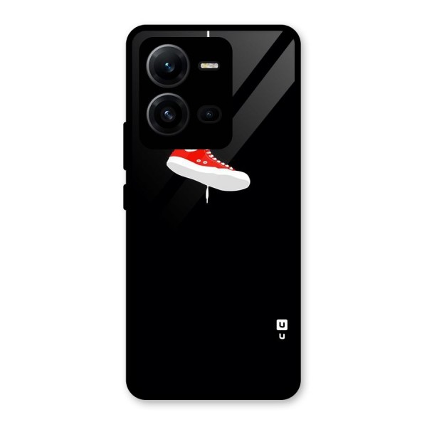 Red Shoe Hanging Glass Back Case for Vivo V25