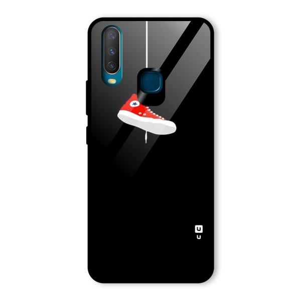 Red Shoe Hanging Glass Back Case for Vivo Y12