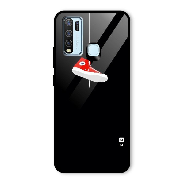 Red Shoe Hanging Glass Back Case for Vivo Y30