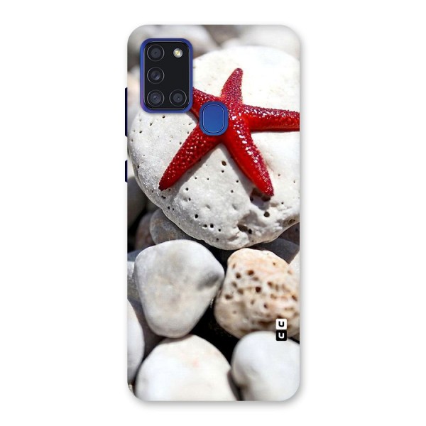 Red Star Fish Back Case for Galaxy A21s