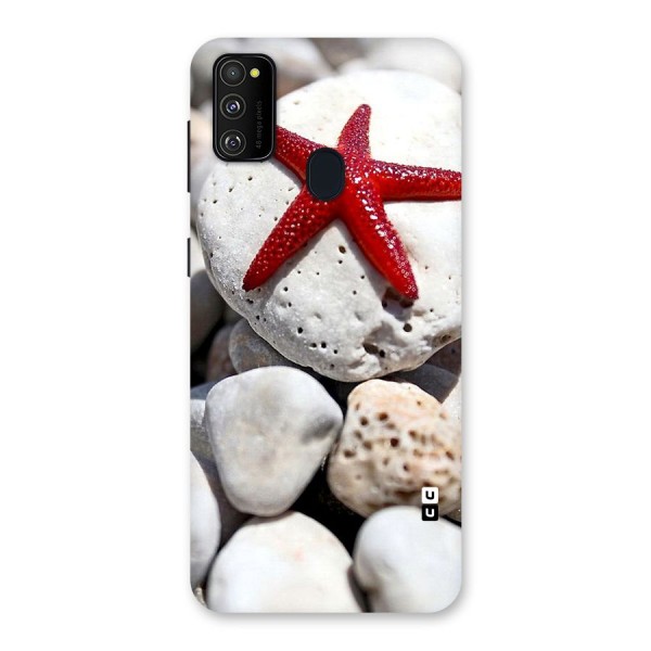 Red Star Fish Back Case for Galaxy M21