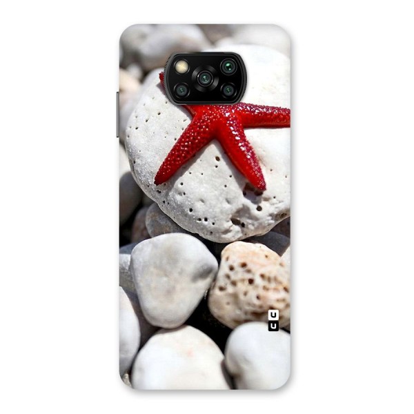 Red Star Fish Back Case for Poco X3