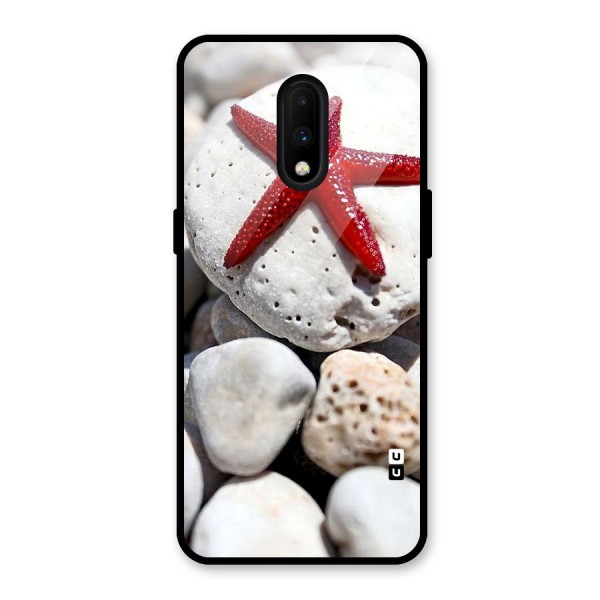 Red Star Fish Glass Back Case for OnePlus 7