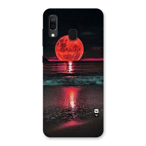 Red Sun Ocean Back Case for Galaxy A20