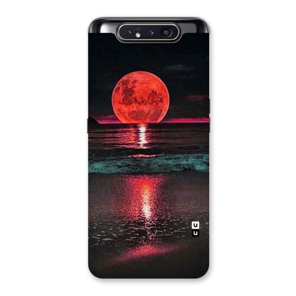 Red Sun Ocean Back Case for Galaxy A80