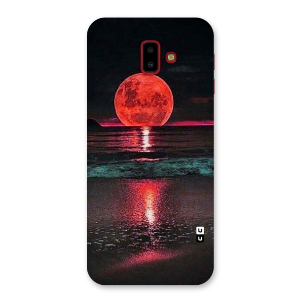 Red Sun Ocean Back Case for Galaxy J6 Plus