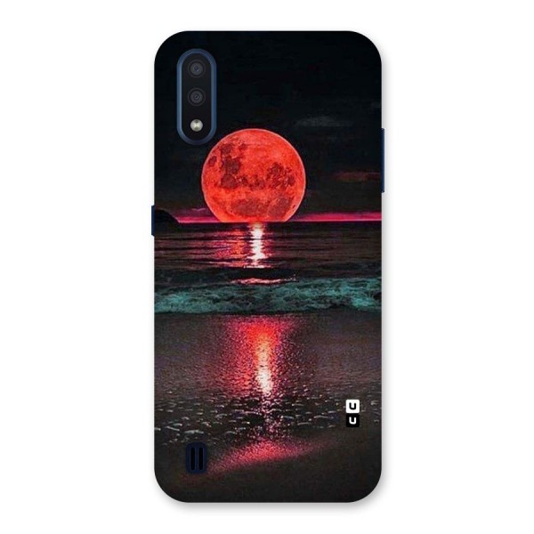 Red Sun Ocean Back Case for Galaxy M01