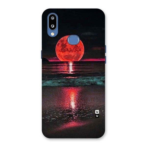 Red Sun Ocean Back Case for Galaxy M01s