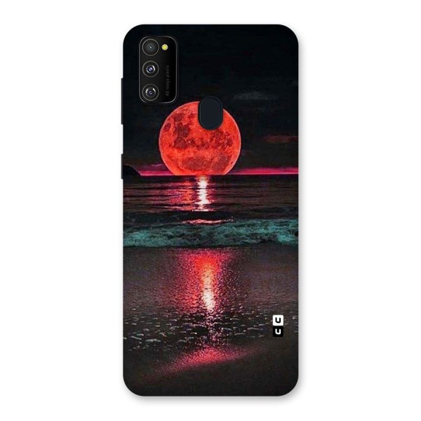 Red Sun Ocean Back Case for Galaxy M21