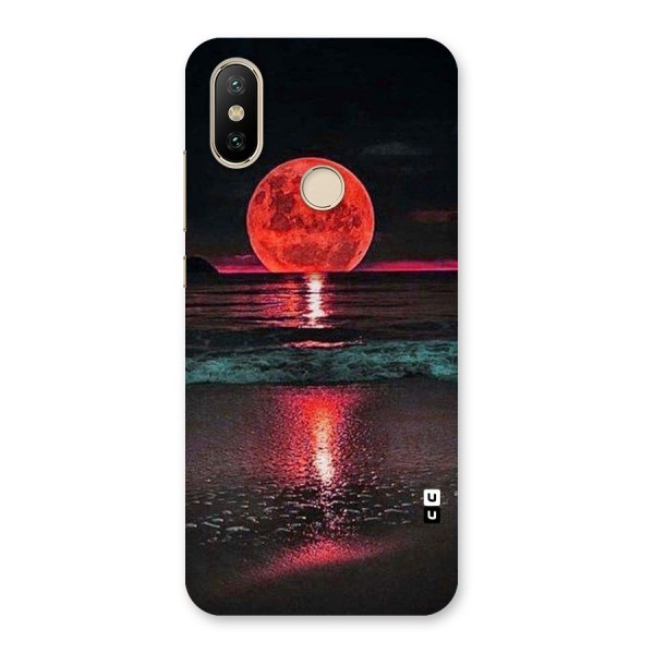 Red Sun Ocean Back Case for Mi A2