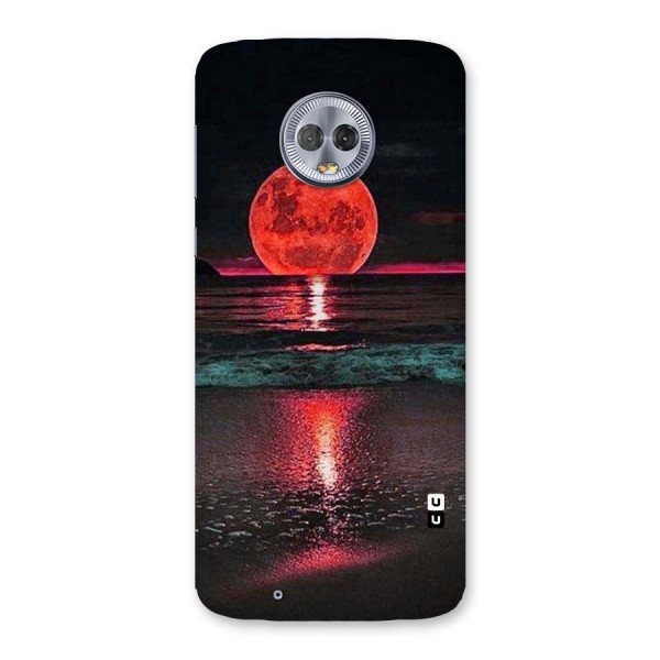 Red Sun Ocean Back Case for Moto G6