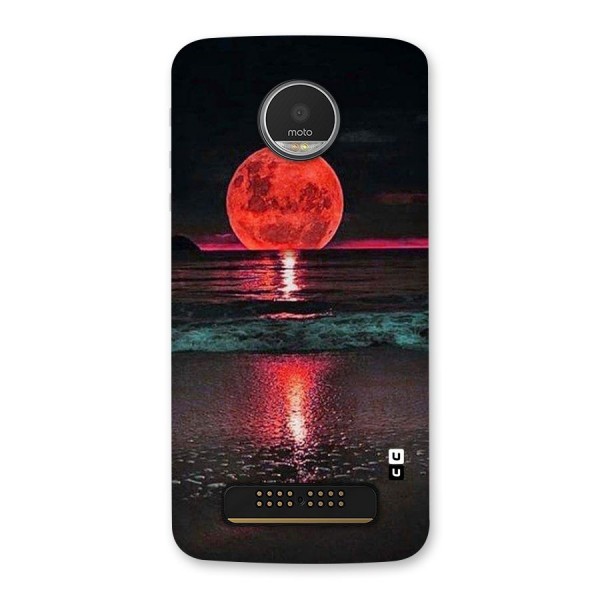 Red Sun Ocean Back Case for Moto Z Play