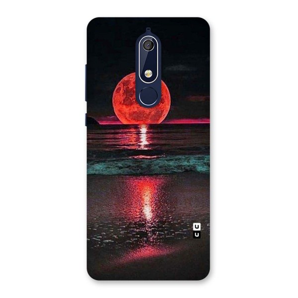 Red Sun Ocean Back Case for Nokia 5.1