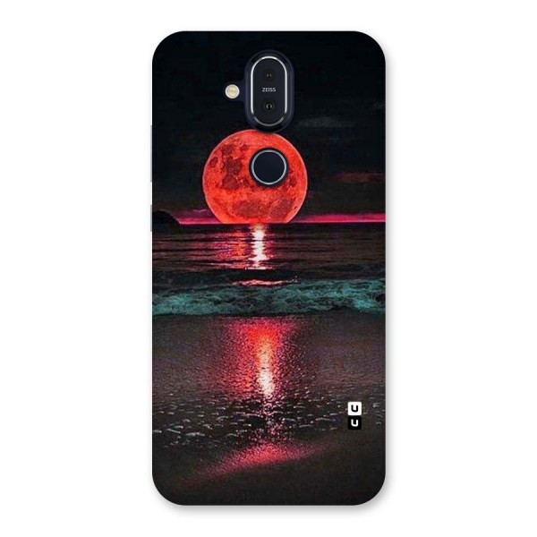 Red Sun Ocean Back Case for Nokia 8.1