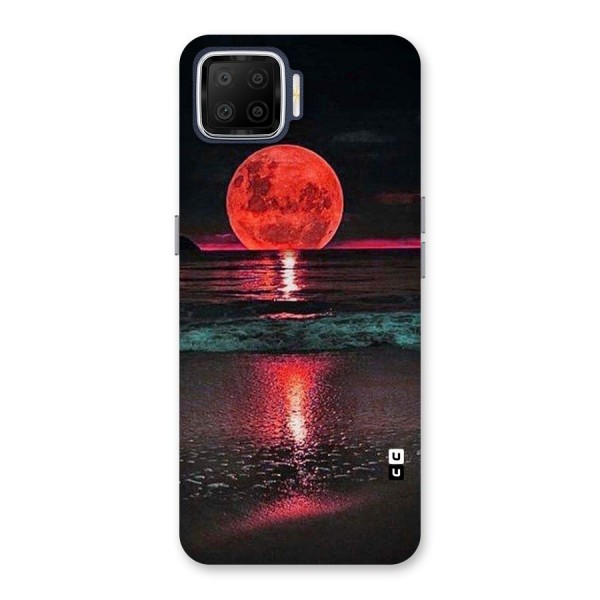 Red Sun Ocean Back Case for Oppo F17