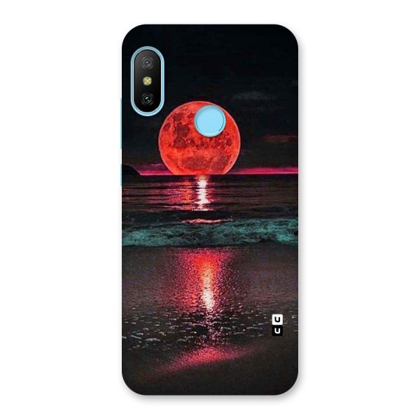 Red Sun Ocean Back Case for Redmi 6 Pro