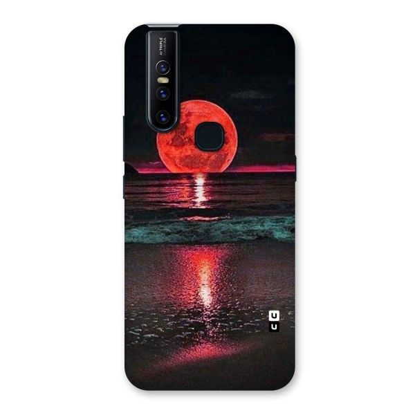 Red Sun Ocean Back Case for Vivo V15