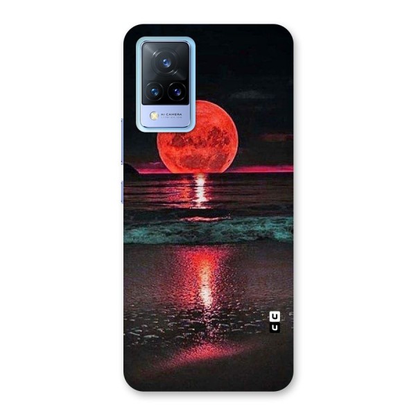 Red Sun Ocean Back Case for Vivo V21 5G