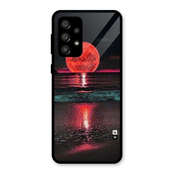 Red Sun Ocean Glass Back Case for Galaxy A32